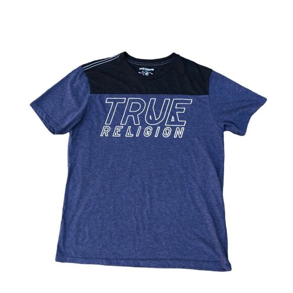 True Religion T Shirt XL Script Football - Picture 5 of 5